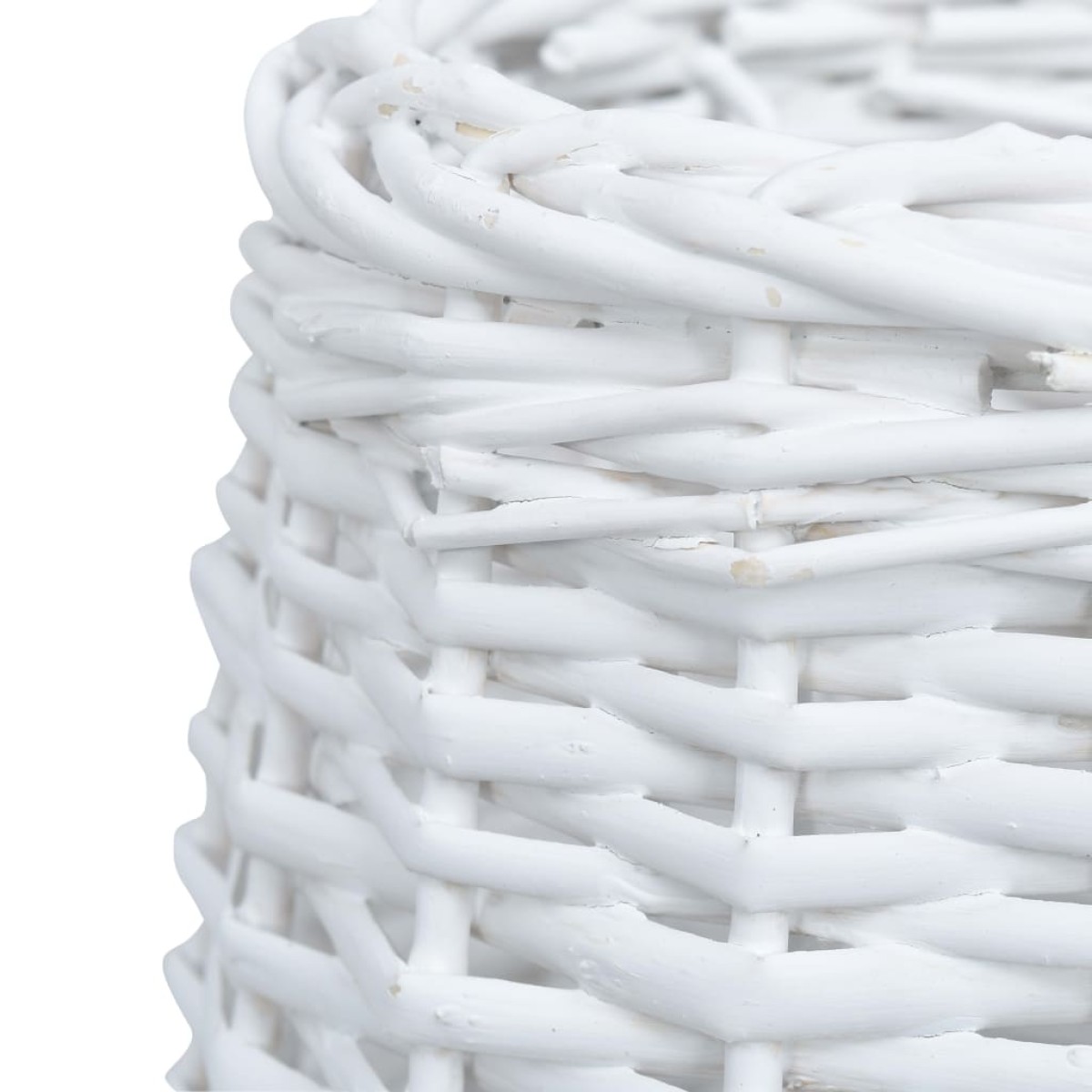 vidaXL Καπέλο Φωτιστικού Λευκό 25 x 17 εκ. από Wicker