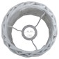 vidaXL Καπέλο Φωτιστικού Λευκό 25 x 17 εκ. από Wicker