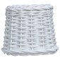 vidaXL Καπέλο Φωτιστικού Λευκό 25 x 17 εκ. από Wicker