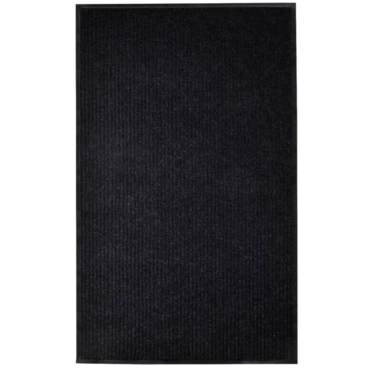 vidaXL Πατάκι Εισόδου Μαύρο 117x220 εκ. από PVC