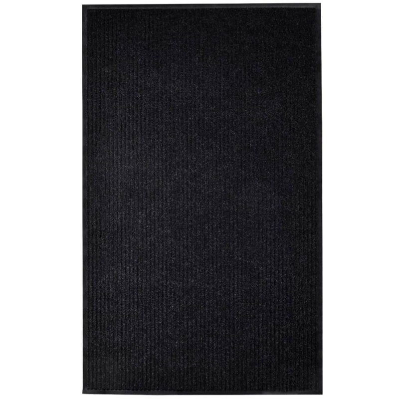 vidaXL Πατάκι Πόρτας Μαύρο 117x220 εκ. PVC