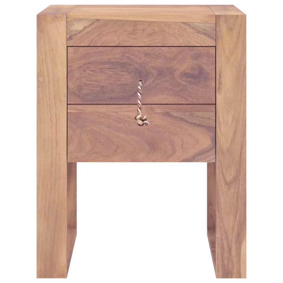 vidaXL Κομοδίνο 40 x 30 x 50 εκ. από Μασίφ Ξύλο Teak