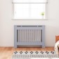 vidaXL Κάλυμμα Καλοριφέρ Ανθρακί 112 x 19 x 81 εκ. από MDF