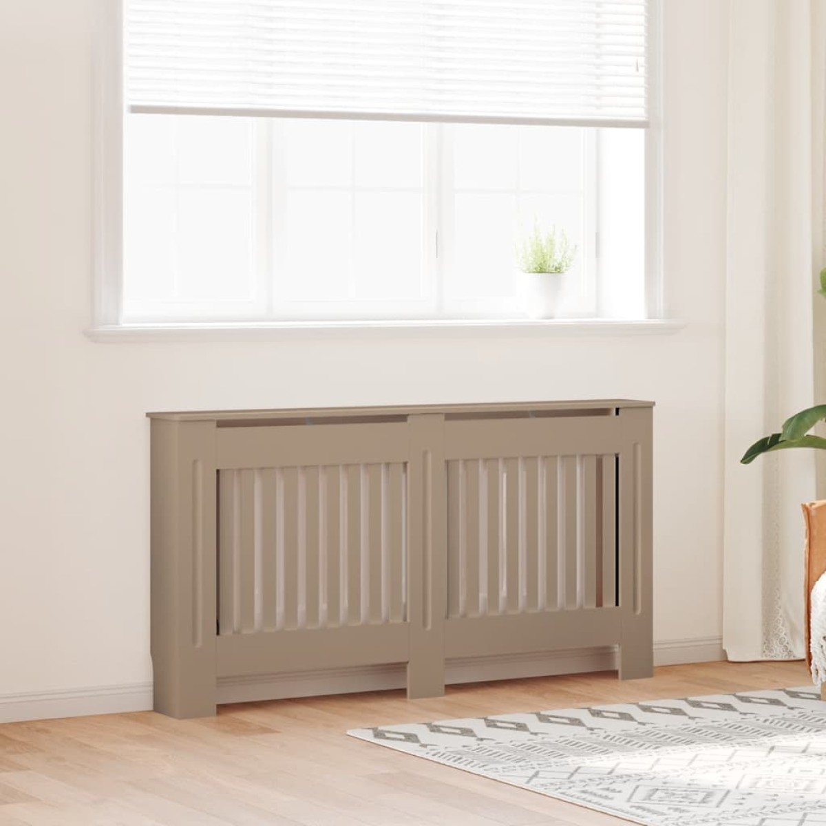 vidaXL Κάλυμμα Καλοριφέρ 152 x 19 x 81 εκ. από MDF