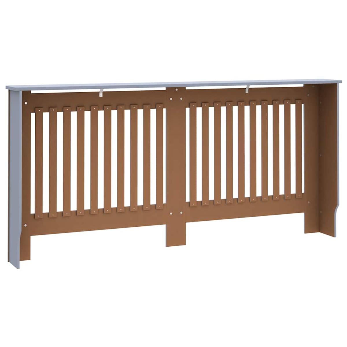 vidaXL Κάλυμμα Καλοριφέρ Ανθρακί 172 x 19 x 81 εκ. από MDF