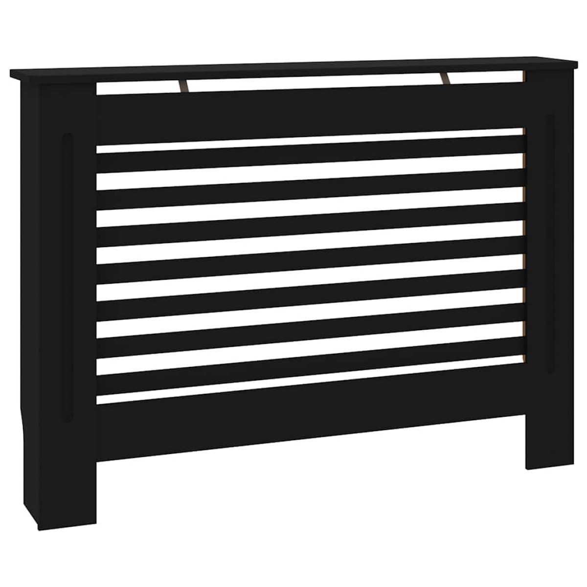 vidaXL Κάλυμμα Καλοριφέρ Μαύρο 112 x 19 x 81 εκ. από MDF