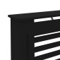 vidaXL Κάλυμμα Καλοριφέρ Μαύρο 112 x 19 x 81 εκ. από MDF