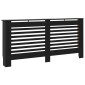 vidaXL Κάλυμμα Καλοριφέρ Μαύρο 172 x 19 x 81 εκ. από MDF