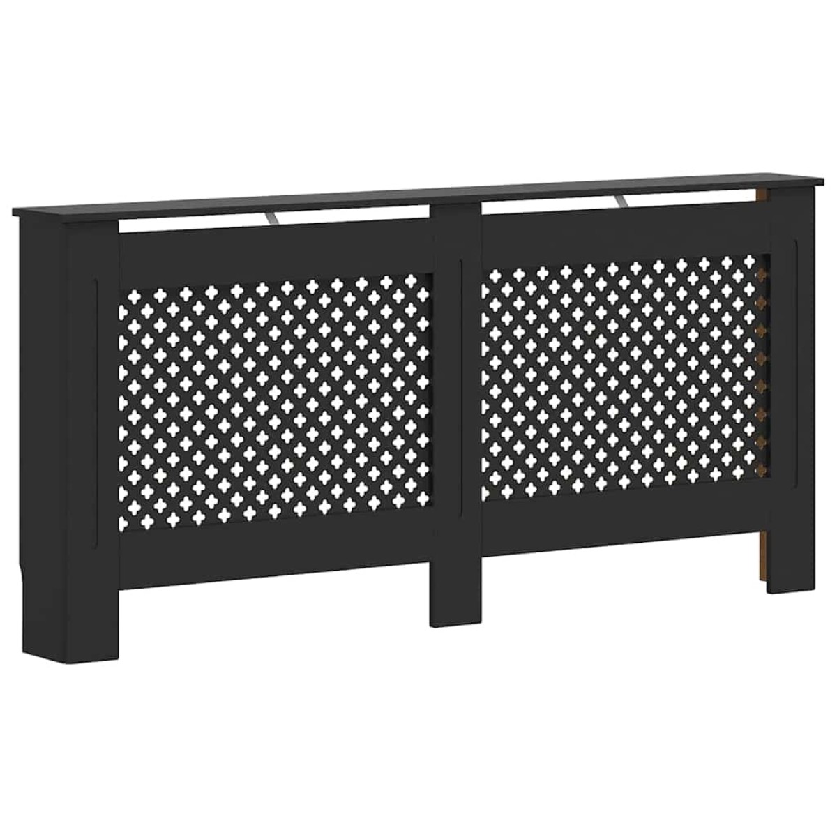vidaXL Κάλυμμα Καλοριφέρ Μαύρο 172 x 19 x 81 εκ. από MDF