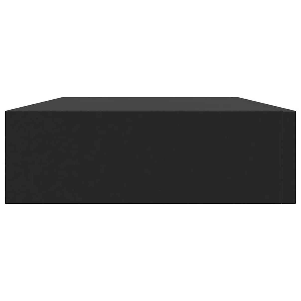 vidaXL Ράφι Τοίχου με Συρτάρι Μαύρο 48 x 25 x 8 εκ. από MDF
