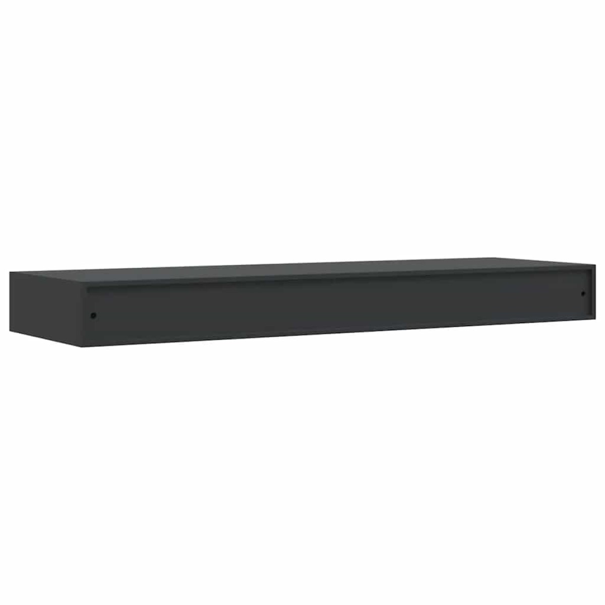 vidaXL Ράφι Τοίχου με Συρτάρι Μαύρο 80 x 25 x 8 εκ. MDF