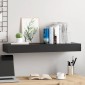 vidaXL Ράφι Τοίχου με Συρτάρι Μαύρο 80 x 25 x 8 εκ. MDF