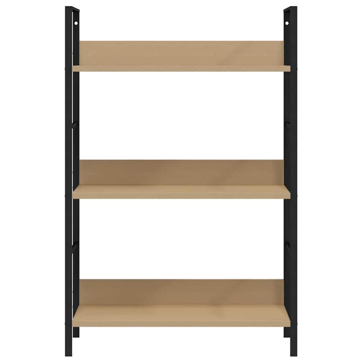 vidaXL Ραφιέρα 3 Επιπέδων Δρυς 60x27,6x90,5 εκ. Επεξεργασμένο Ξύλο