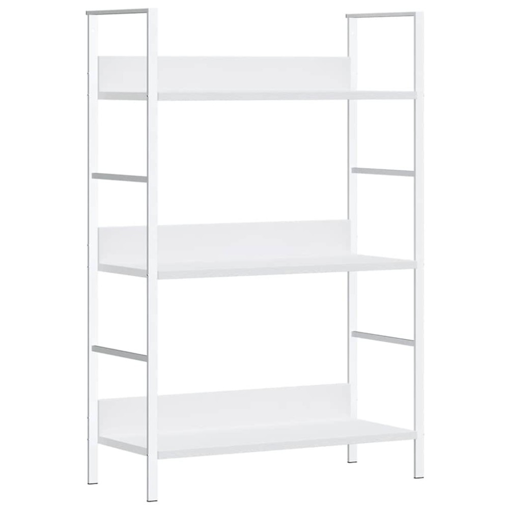 vidaXL Ραφιέρα 3 Επιπέδων Λευκή 60x27,6x90,5 εκ. Επεξεργασμένο Ξύλο