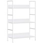 vidaXL Ραφιέρα 3 Επιπέδων Λευκή 60x27,6x90,5 εκ. Επεξεργασμένο Ξύλο