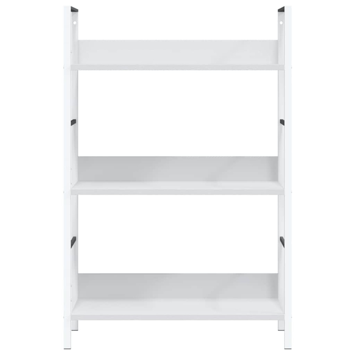 vidaXL Ραφιέρα 3 Επιπέδων Λευκή 60x27,6x90,5 εκ. Επεξεργασμένο Ξύλο