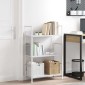 vidaXL Ραφιέρα 3 Επιπέδων Λευκή 60x27,6x90,5 εκ. Επεξεργασμένο Ξύλο
