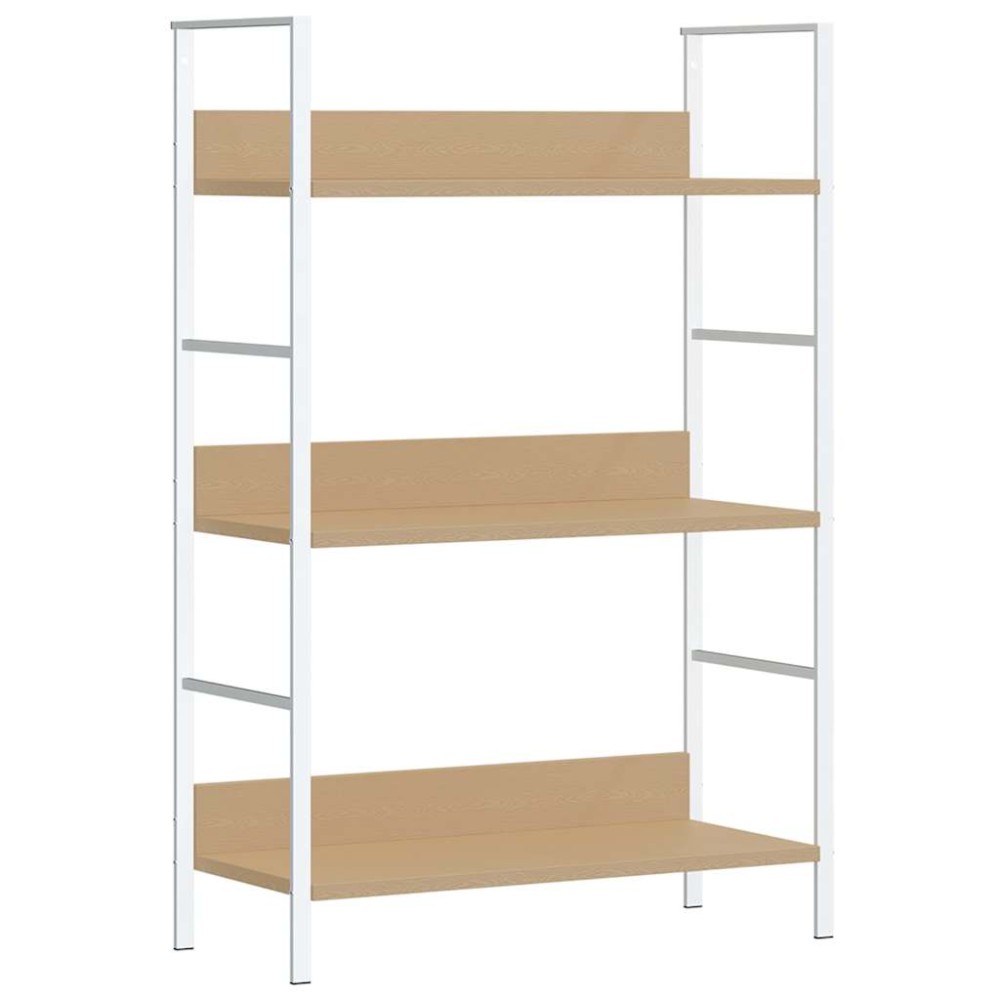vidaXL Ραφιέρα 3 Επιπέδων Δρυς 60x27,6x90,5 εκ. Επεξεργασμένο Ξύλο