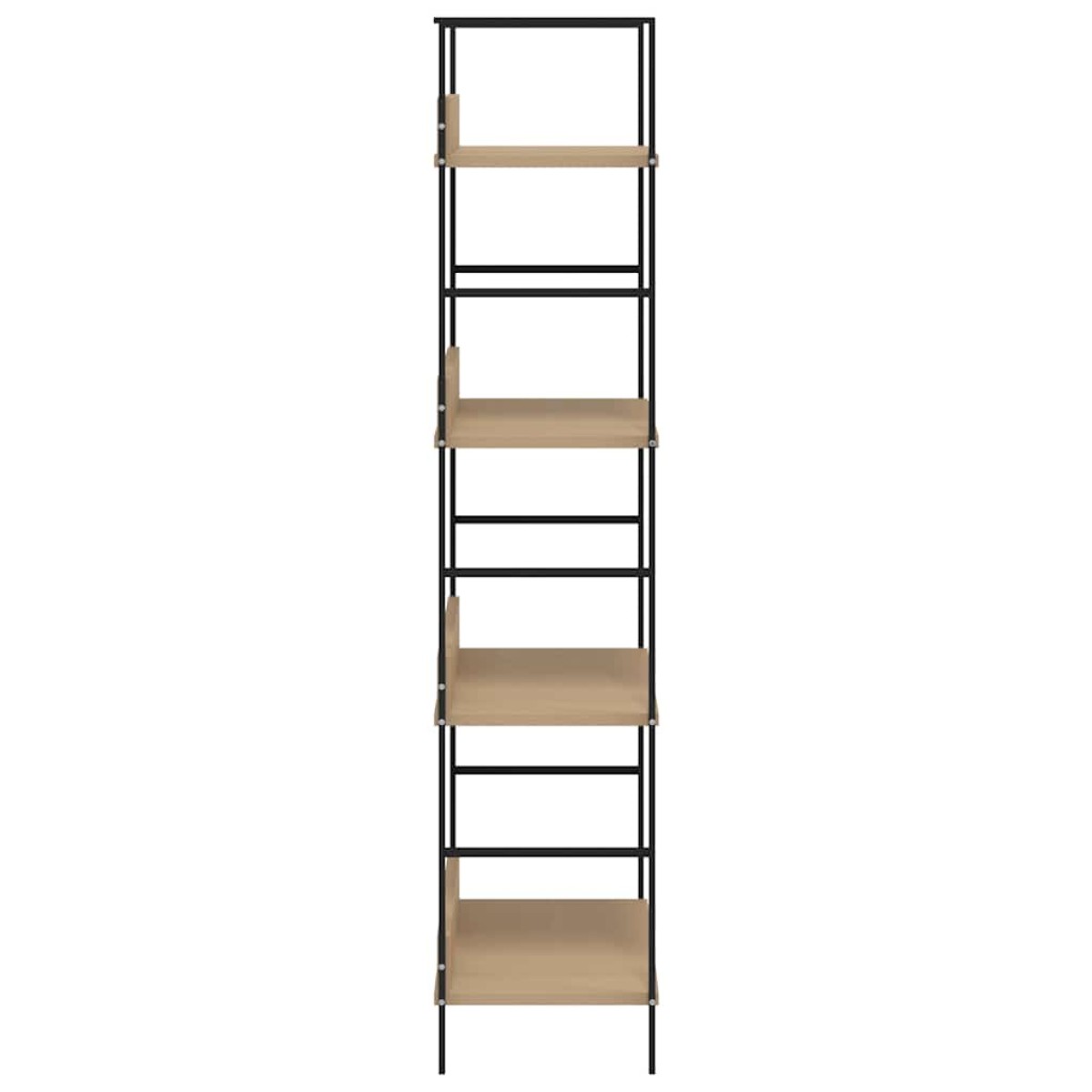 vidaXL Ραφιέρα 4 Επιπέδων Δρυς 60x27,6x124,5 εκ. Επεξεργασμένο Ξύλο