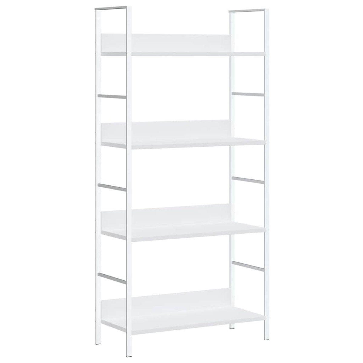 vidaXL Ραφιέρα 4 Επιπέδων Λευκή 60x27,6x124,5 εκ. Επεξεργασμένο Ξύλο