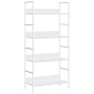 vidaXL Ραφιέρα 4 Επιπέδων Λευκή 60x27,6x124,5 εκ. Επεξεργασμένο Ξύλο