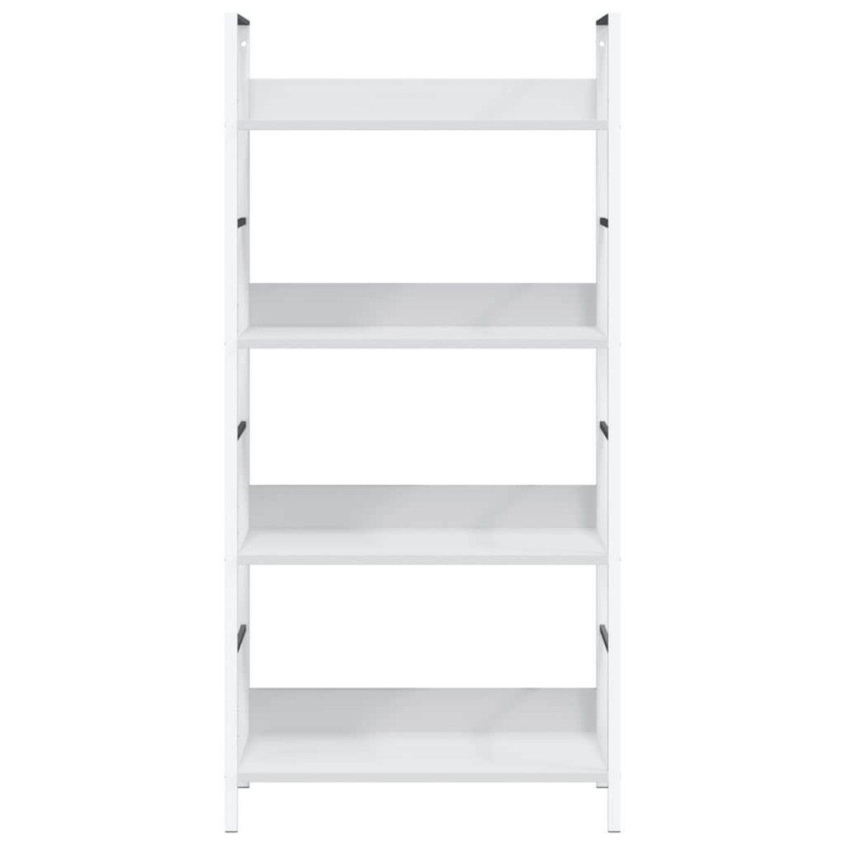 vidaXL Ραφιέρα 4 Επιπέδων Λευκή 60x27,6x124,5 εκ. Επεξεργασμένο Ξύλο