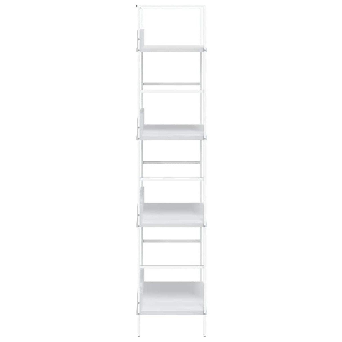 vidaXL Ραφιέρα 4 Επιπέδων Λευκή 60x27,6x124,5 εκ. Επεξεργασμένο Ξύλο