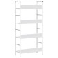 vidaXL Ραφιέρα 4 Επιπέδων Λευκή 60x27,6x124,5 εκ. Επεξεργασμένο Ξύλο