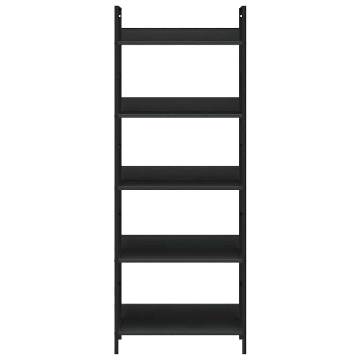 vidaXL Ραφιέρα 5 Επιπέδων Μαύρη 60x27,6x158,5 εκ. Επεξεργασμένο Ξύλο