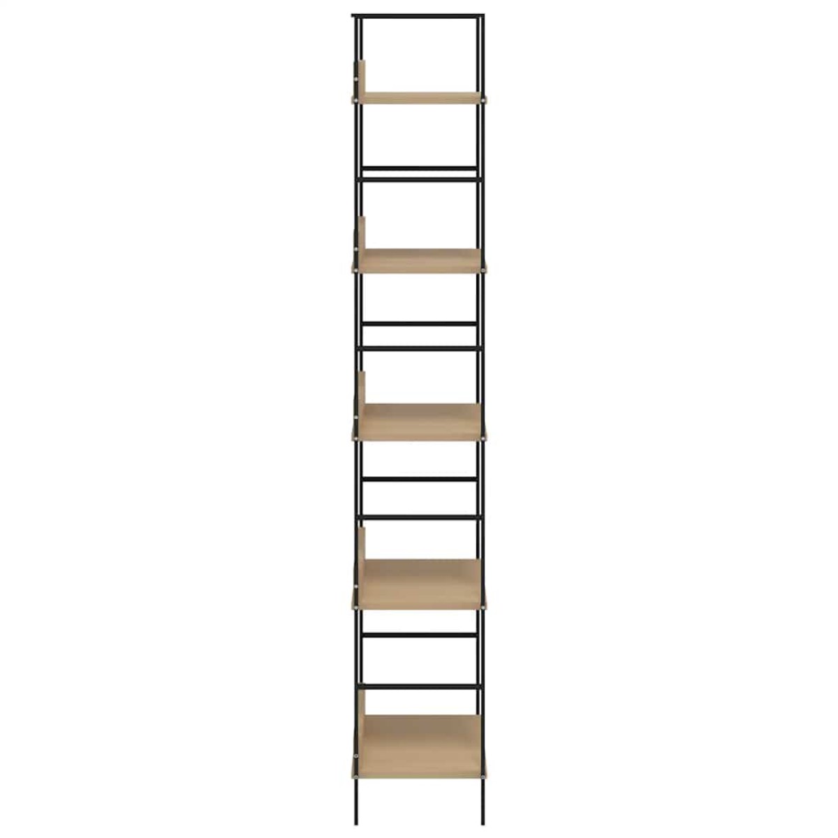 vidaXL Ραφιέρα 5 Επιπέδων Δρυς 60x27,6x158,5 εκ. Επεξεργασμένο Ξύλο