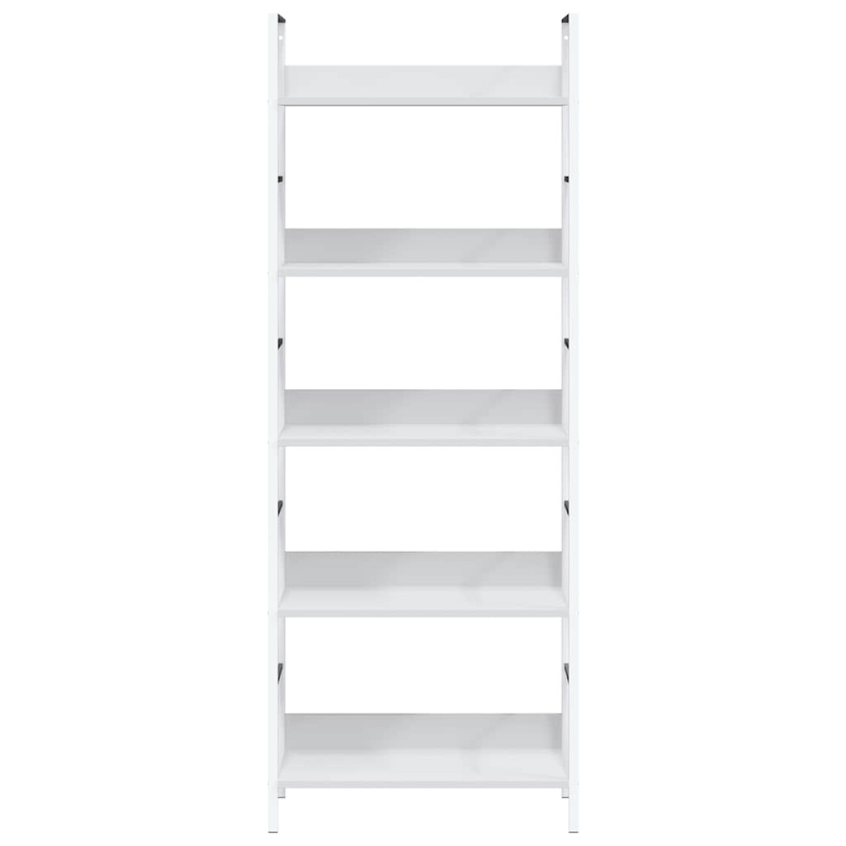 vidaXL Ραφιέρα 5 Επιπέδων Λευκή 60x27,6x158,5 εκ. Επεξεργασμένο Ξύλο