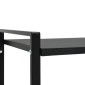 vidaXL Βιβλιοθήκη 2 Επιπέδων Μαύρη 52x28x59 εκ. Επεξεργασμένο Ξύλο
