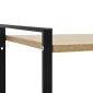 vidaXL Βιβλιοθήκη 2 Επιπέδων Μαύρο/Δρυς 52x28x59εκ. Επεξεργασμένο Ξύλο