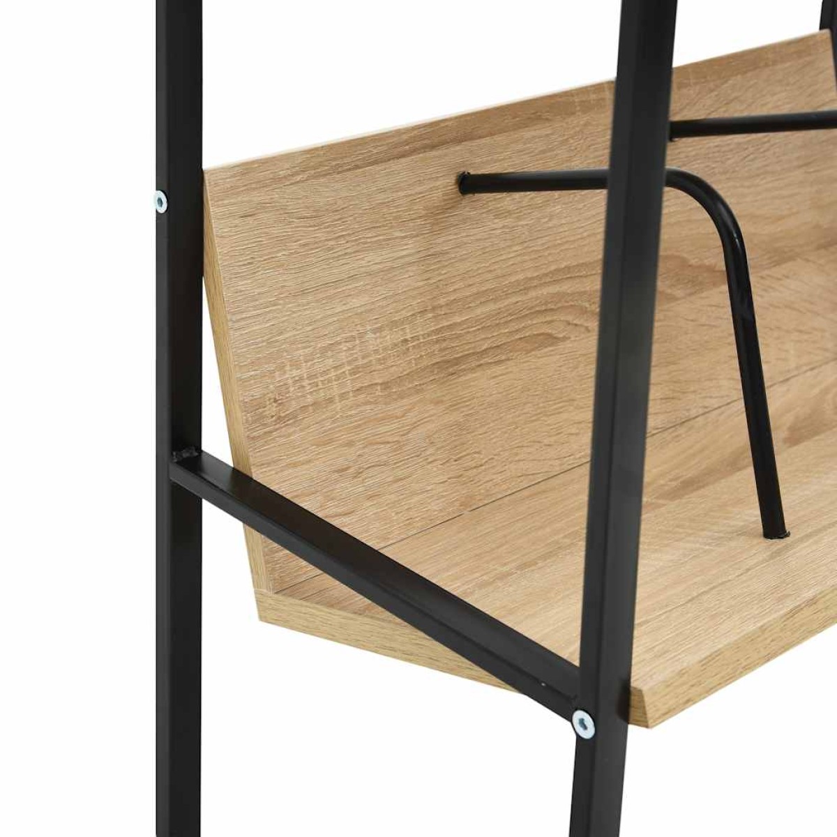 vidaXL Βιβλιοθήκη 2 Επιπέδων Μαύρο/Δρυς 52x28x59εκ. Επεξεργασμένο Ξύλο