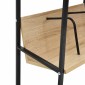 vidaXL Βιβλιοθήκη 2 Επιπέδων Μαύρο/Δρυς 52x28x59εκ. Επεξεργασμένο Ξύλο