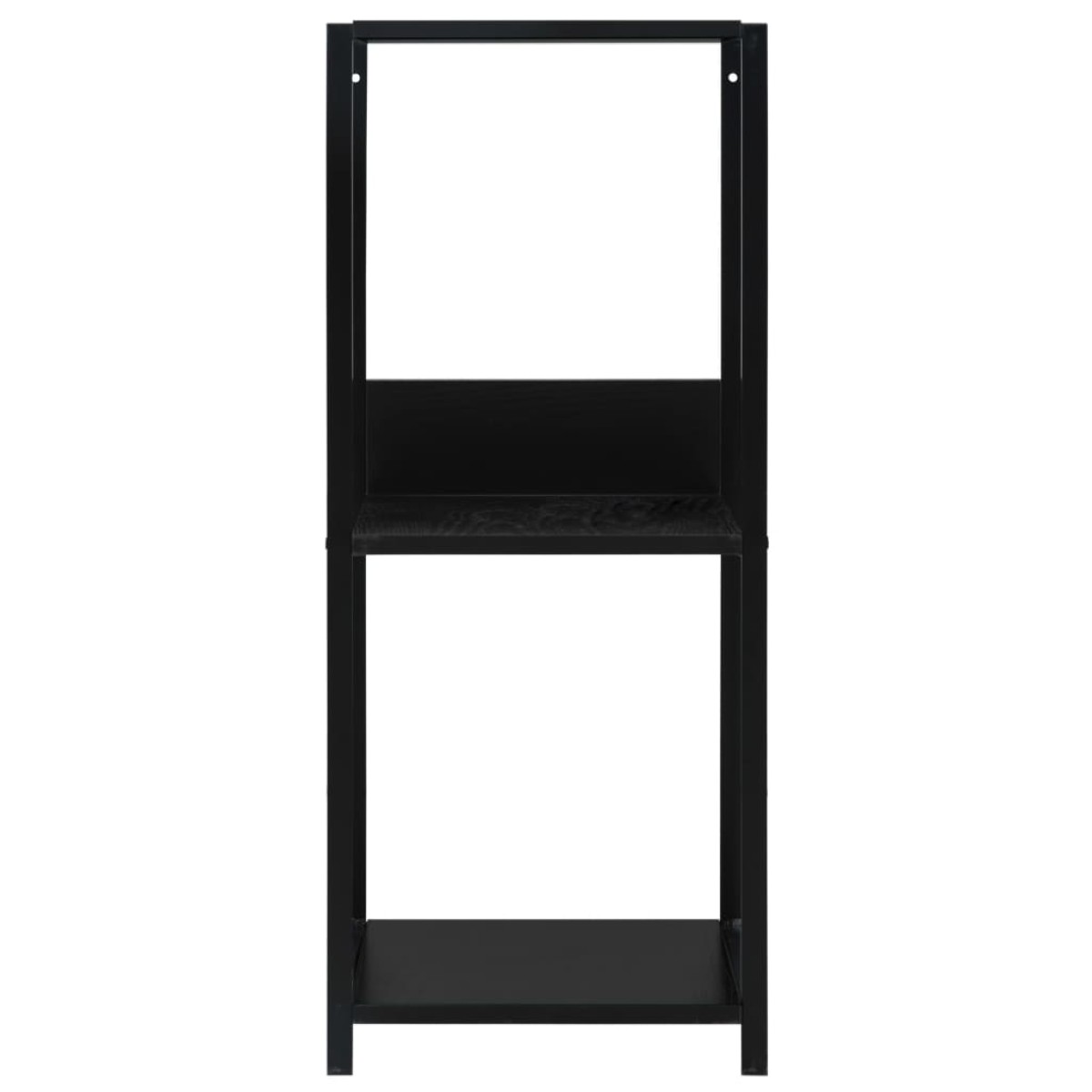 vidaXL Ραφιέρα Ίσια Μικρή Μαύρη 33,5x39,6x79,7 εκ. Επεξ. Ξύλο