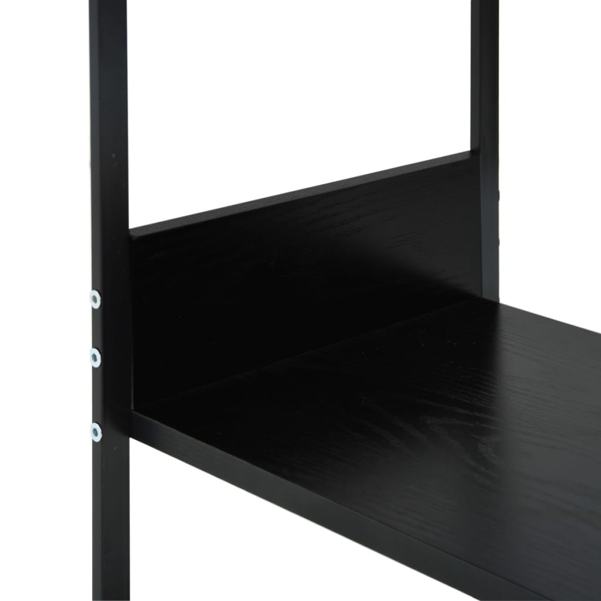 vidaXL Ραφιέρα Ίσια Μικρή Μαύρη 33,5x39,6x79,7 εκ. Επεξ. Ξύλο
