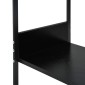 vidaXL Ραφιέρα Ίσια Μικρή Μαύρη 33,5x39,6x79,7 εκ. Επεξ. Ξύλο