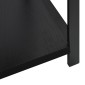 vidaXL Ραφιέρα Ίσια Μικρή Μαύρη 33,5x39,6x79,7 εκ. Επεξ. Ξύλο