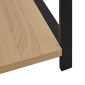 vidaXL Ραφιέρα Ίσια Μικρή Μαύρη/Δρυς 33,5x39,6x79,7 εκ. Επεξ. Ξύλο