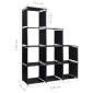 vidaXL Ραφιέρα Σκάλα Προβολής 130 x 45 x 170 εκ. Υφασμάτινη