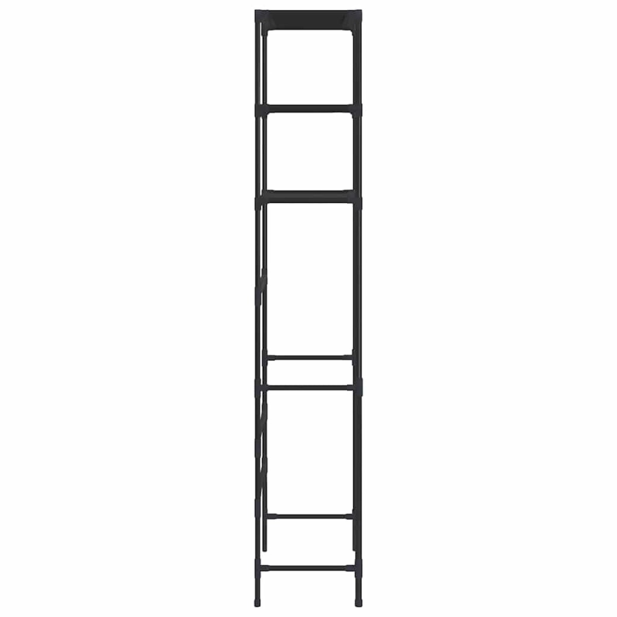 vidaXL Ραφιέρα 3 Επιπέδων για Πλυντήριο Μαύρη 69 x 28 x 169 εκ.