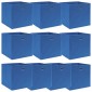 vidaXL Κουτιά Αποθήκευσης 10 τεμ. Μπλε 32 x 32 x 32 εκ. Υφασμάτινα