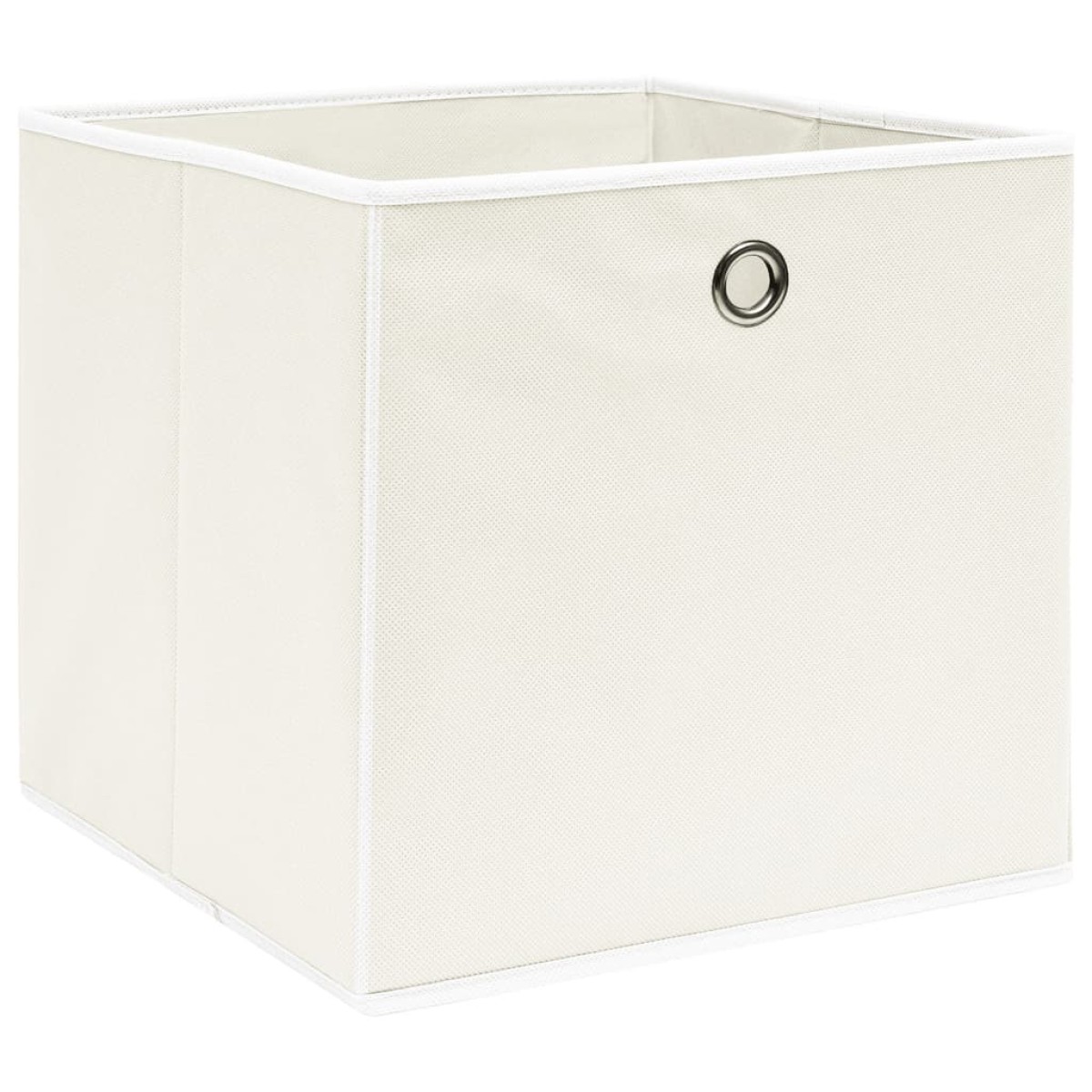 vidaXL Κουτιά Αποθήκευσης 4 τεμ. Λευκά 32 x 32 x 32 εκ. Υφασμάτινα