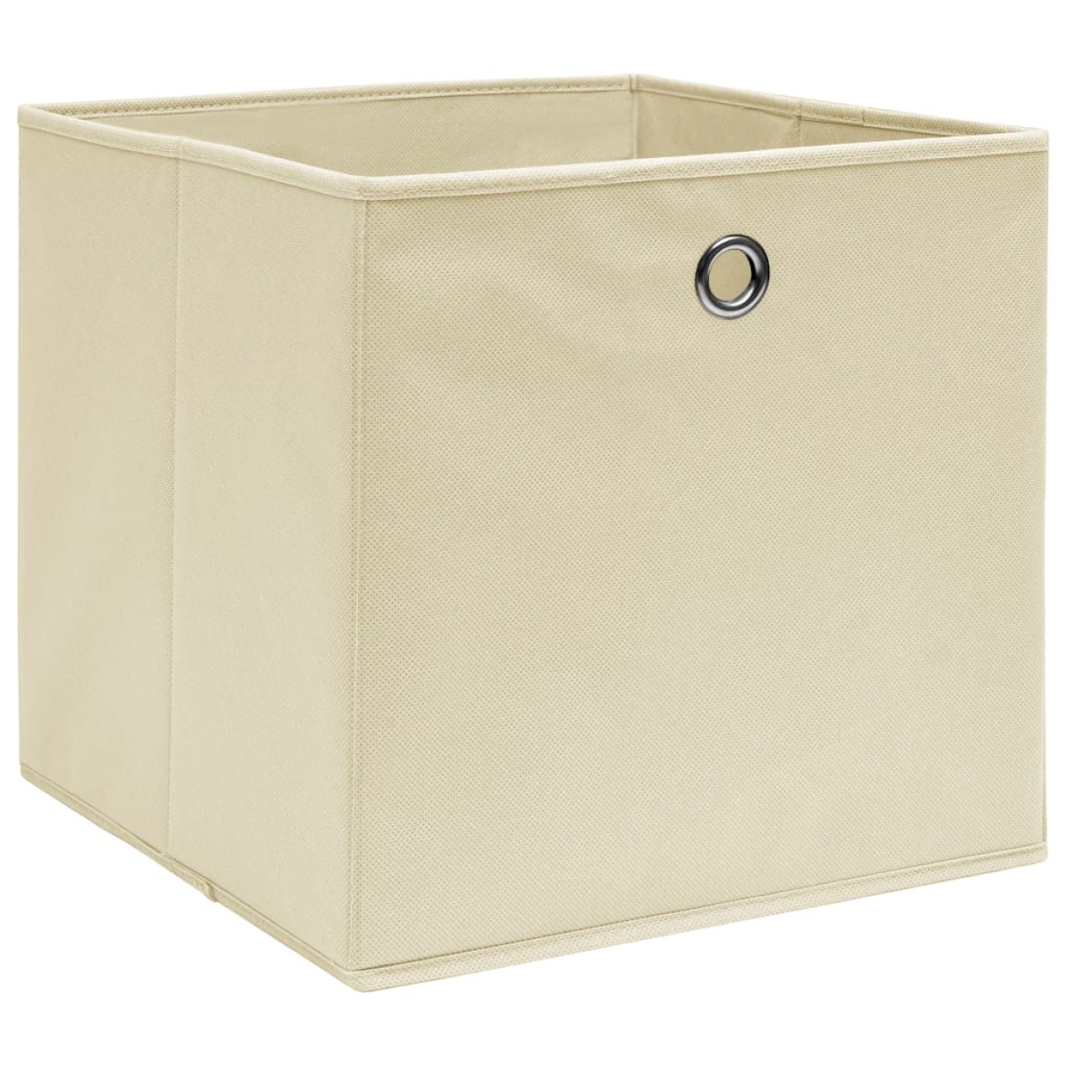 vidaXL Κουτιά Αποθήκευσης 4 τεμ. Κρεμ 32 x 32 x 32 εκ. Υφασμάτινα