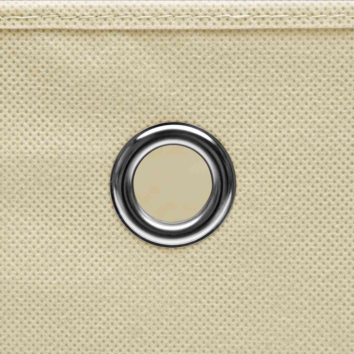 vidaXL Κουτιά Αποθήκευσης 10 τεμ. Κρεμ 32 x 32 x 32 εκ. Υφασμάτινα