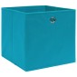 vidaXL Κουτιά Αποθήκευσης 4 τεμ. Γαλάζια 32 x 32 x 32 εκ. Υφασμάτινα