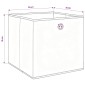 vidaXL Κουτιά Αποθήκευσης 4 τεμ. Γαλάζια 32 x 32 x 32 εκ. Υφασμάτινα