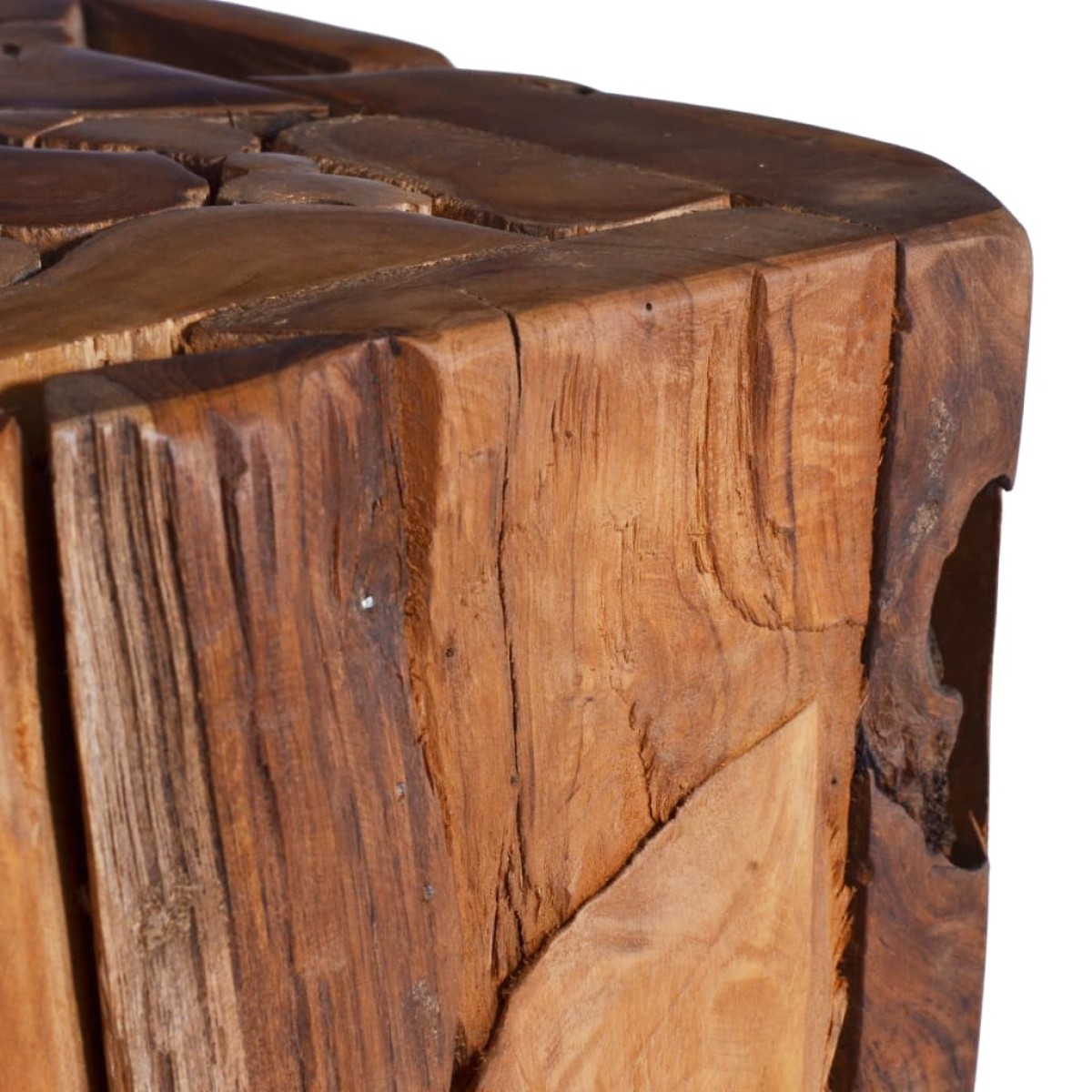 vidaXL Τραπέζι Βοηθητικό 30 x 30 x 80 εκ. από Μασίφ Ξύλο Teak