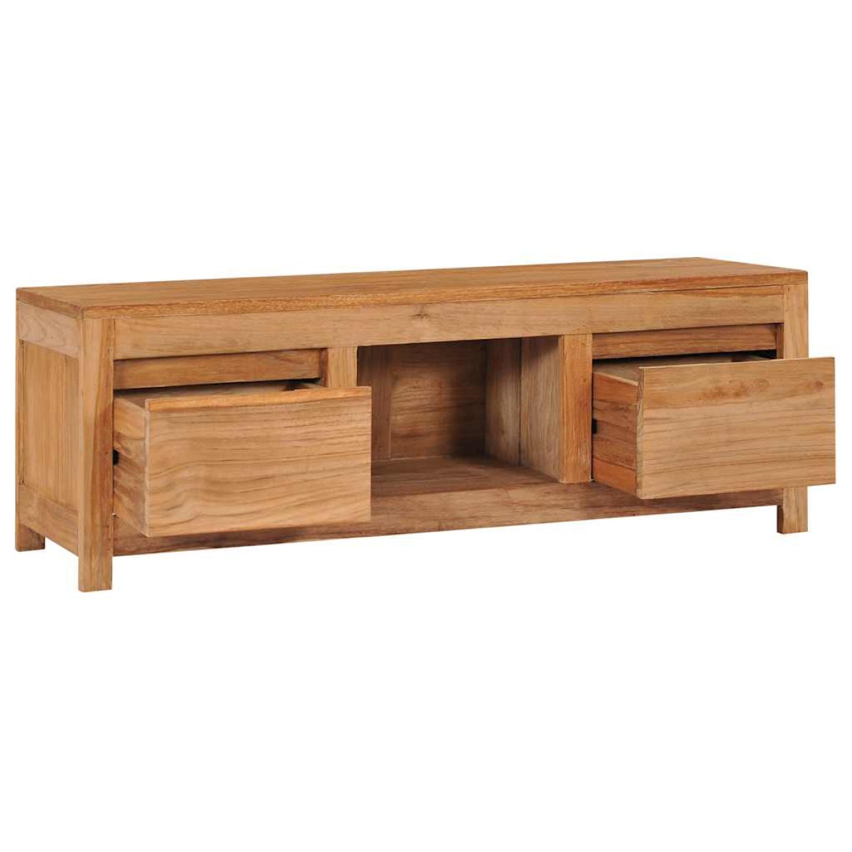 vidaXL Έπιπλο Τηλεόρασης 100 x 30 x 35 εκ. από Μασίφ Ξύλο Teak